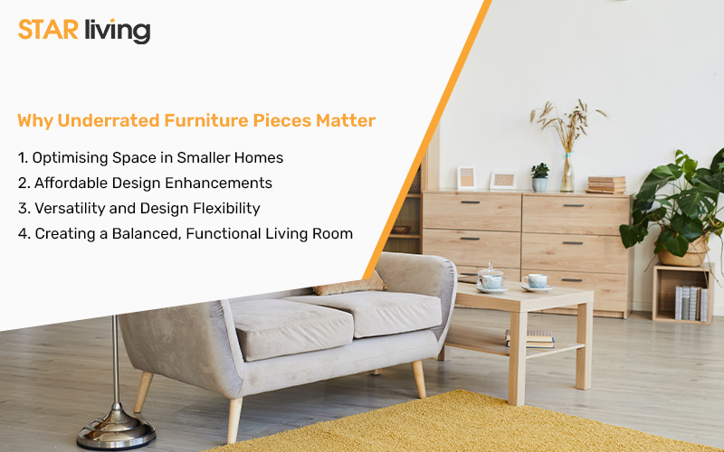 why underrated furniture pieces matter infographic